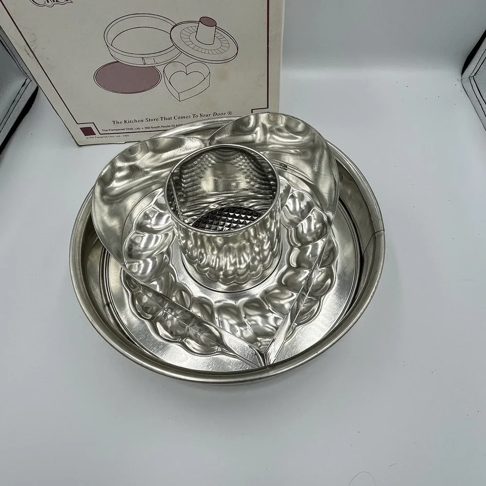 Pampered Chef Spring Form Cake‎ Pampered 1540 Round Heart Vintage 1994 Baking